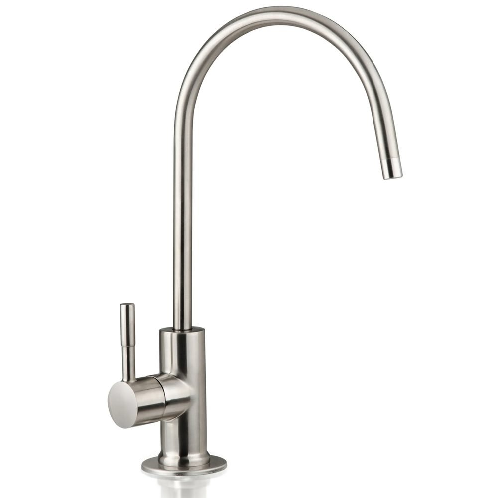 Brushed nickel modern reverse osmosis drinking water faucet