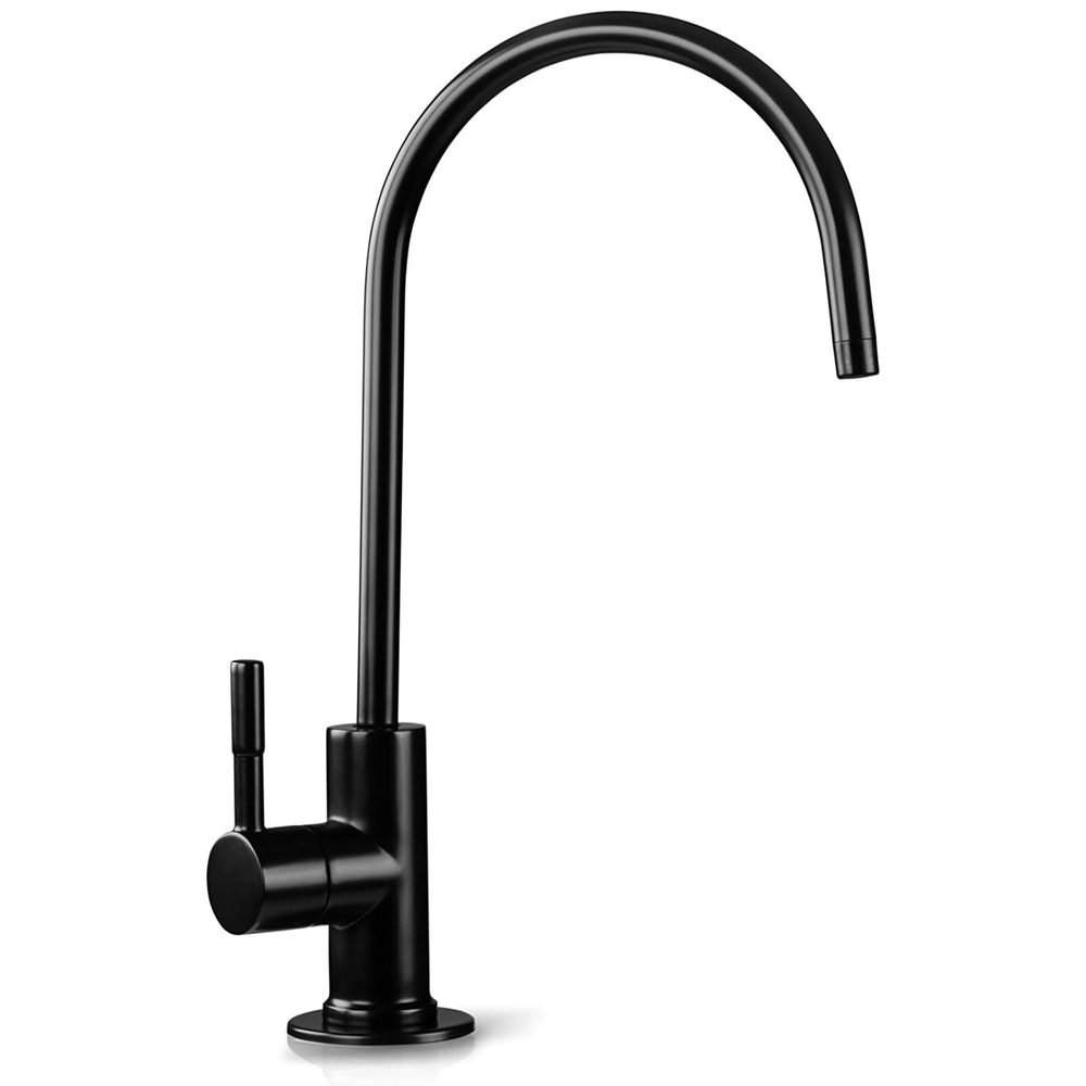 Oil rubbed bronze black modern reverse osmosis drinking water faucet